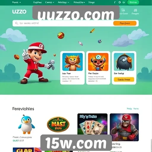 Navegue pela interface intuitiva do site uuzzo.com